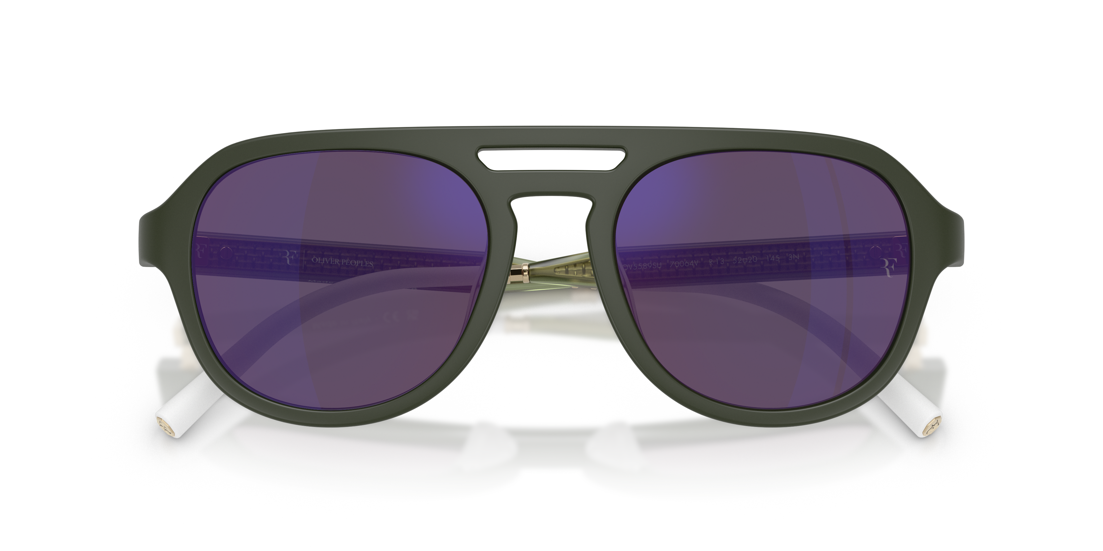kazuu8931 Oliver R-13 Sunglasses in Semi-Matte Green Smoke | Oliver®
