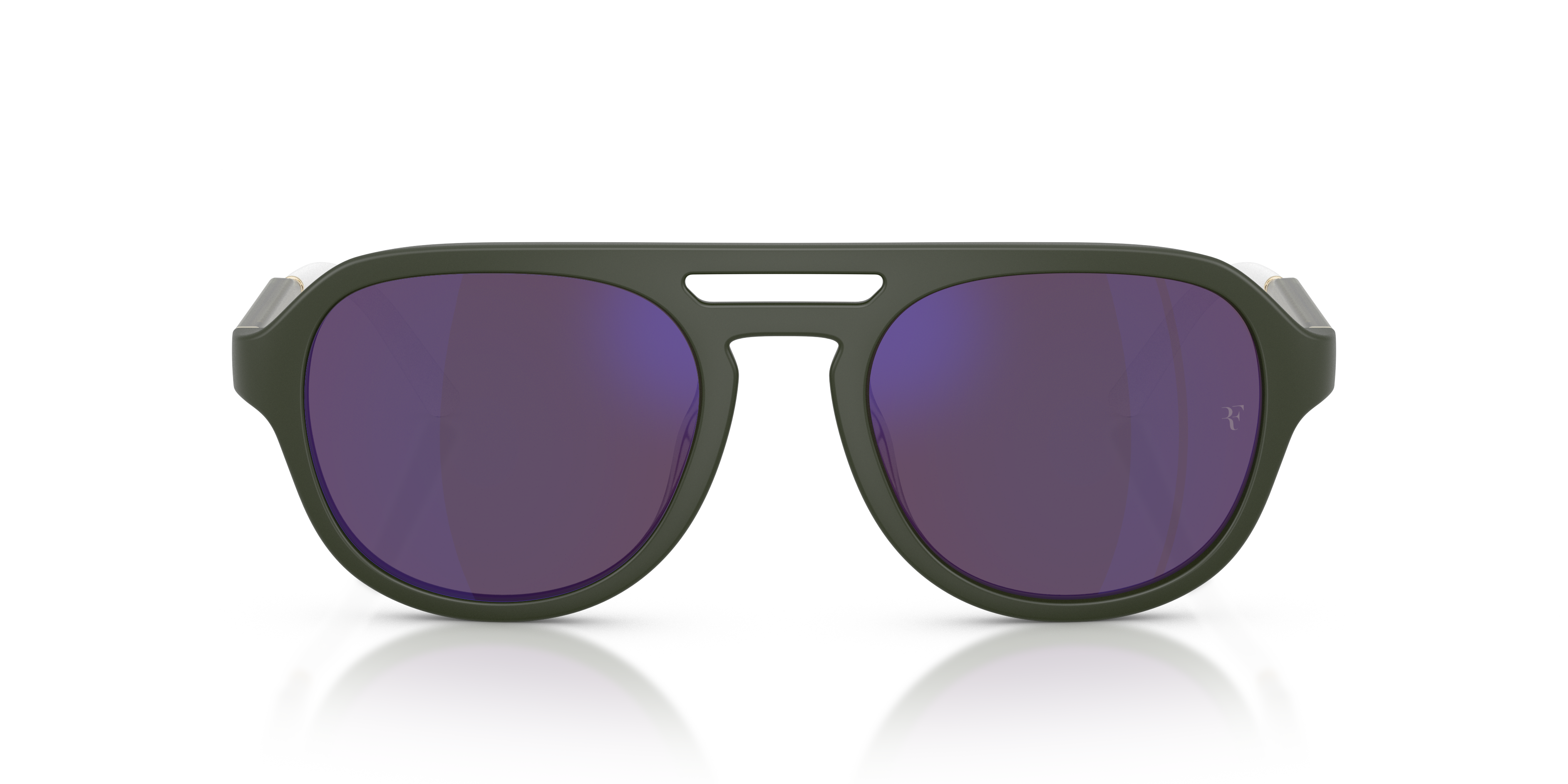 Oliver R-13 Sunglasses in Semi-Matte Green Smoke | Oliver®