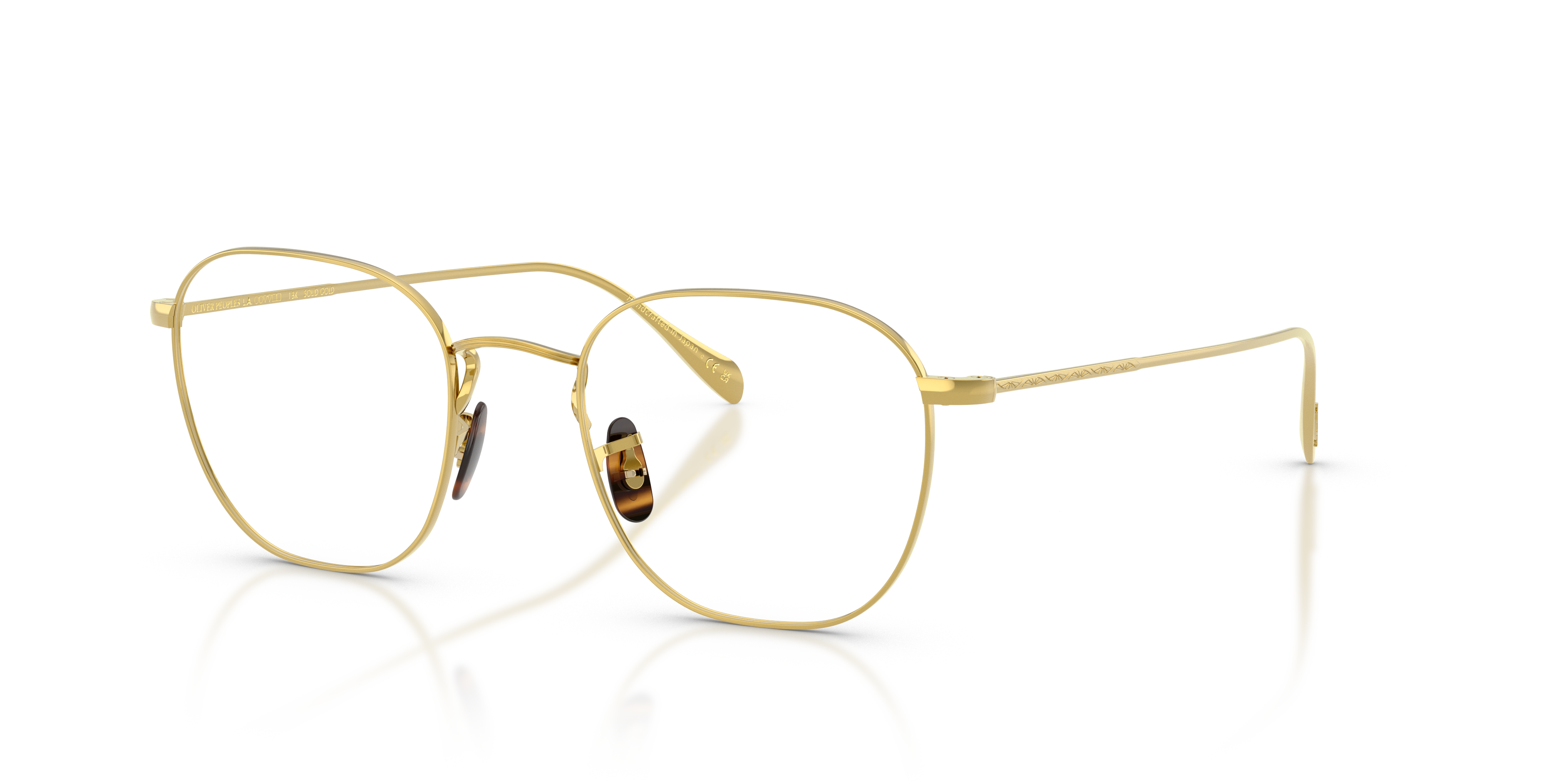 Oliver Clyne Solid Gold Eyeglasses in Solid Gold | Oliver®