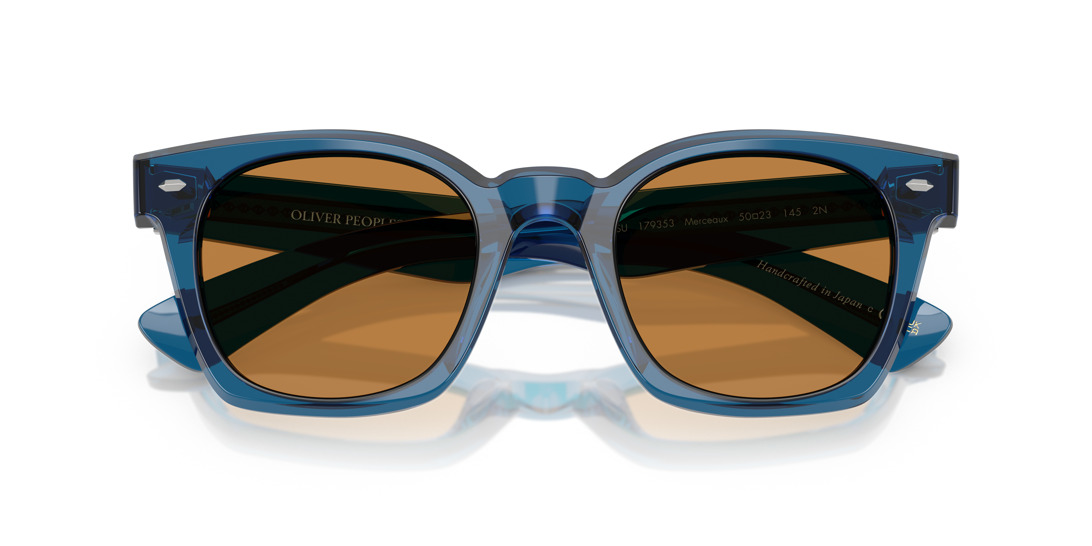 Oliver Merceaux 18K Sunglasses in Translucent Blue | Oliver®
