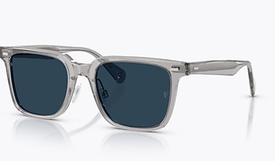 Lunettes De Soleil OV5592S Workman Gris Bleu Fumé Délavé À