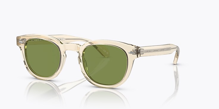 Oliver Sheldrake Sun-F Sunglasses in Buff | Oliver®