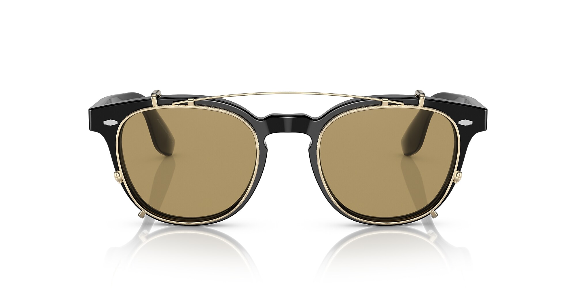 Sonnenbrillen OV5485M - Schwarz - Gelb Olivgrün - Acetate/Metal  