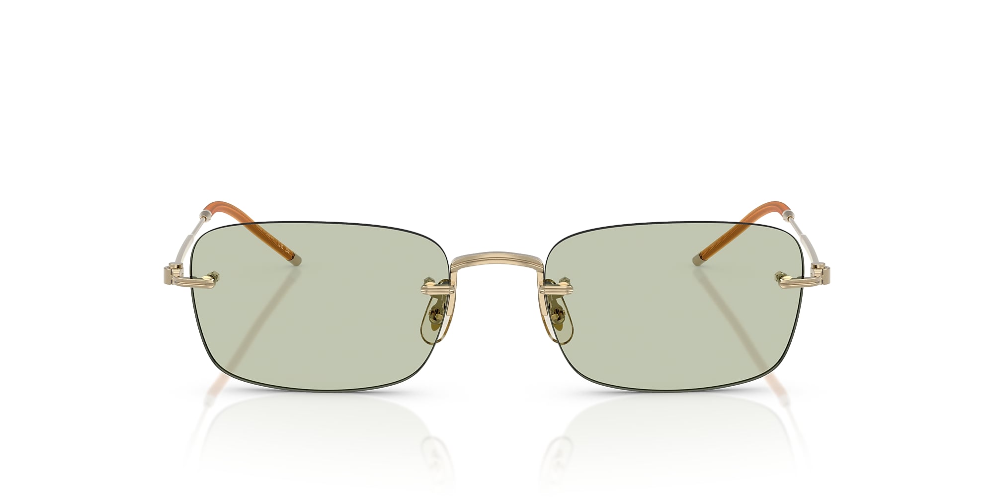 【現金特価】 Demo - Gold - OV1359T Eyeglasses Lens Wash Green 小物