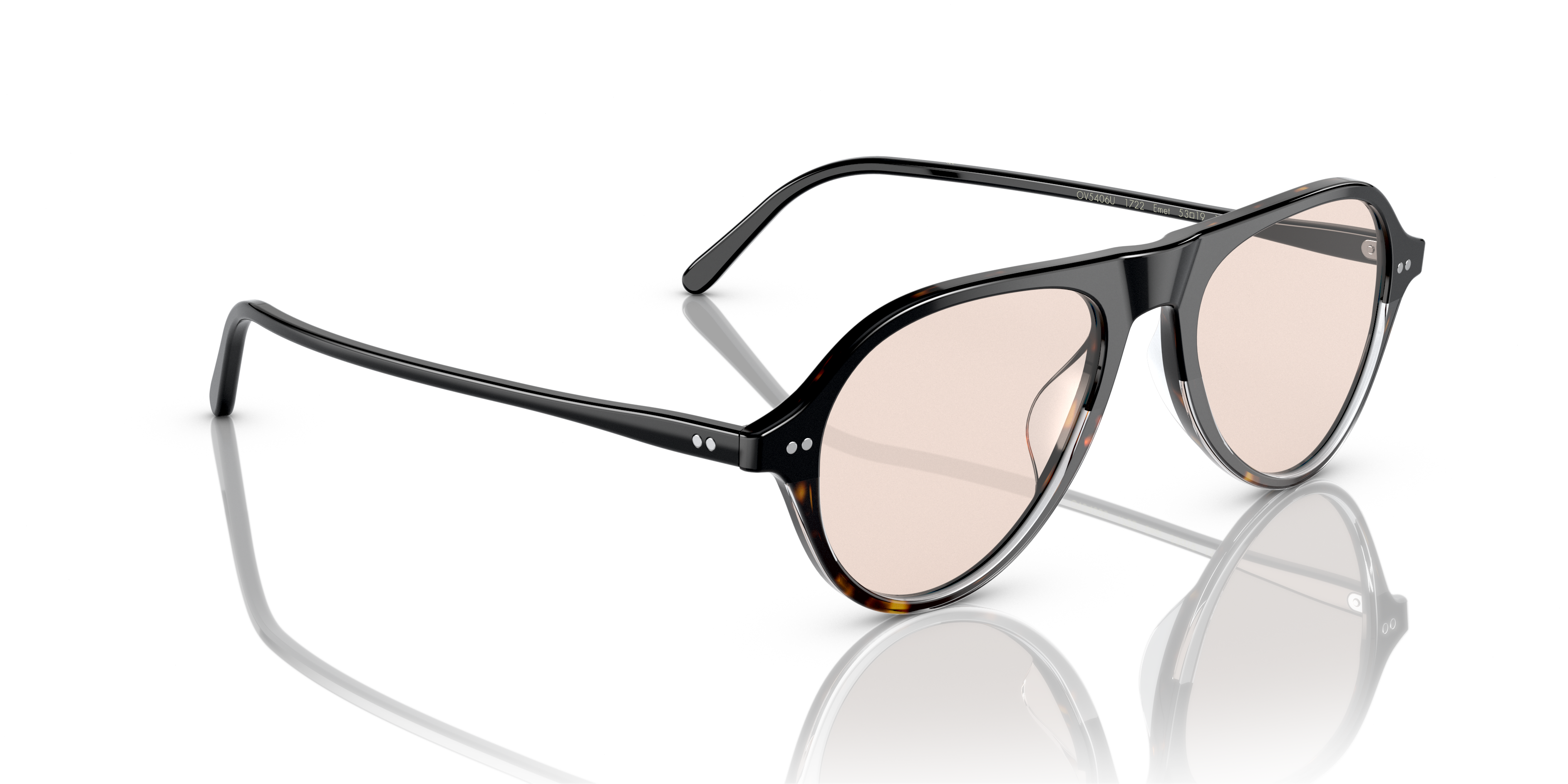 小物 OLIVER PEOPLES Oliver Len Eyeglasses in Black/Pewter | Oliver®