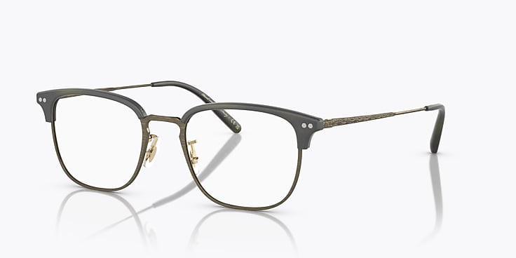 OV5359 Eyeglasses Semi-Matte Black-Olive Tortoise-Antique Pewter 