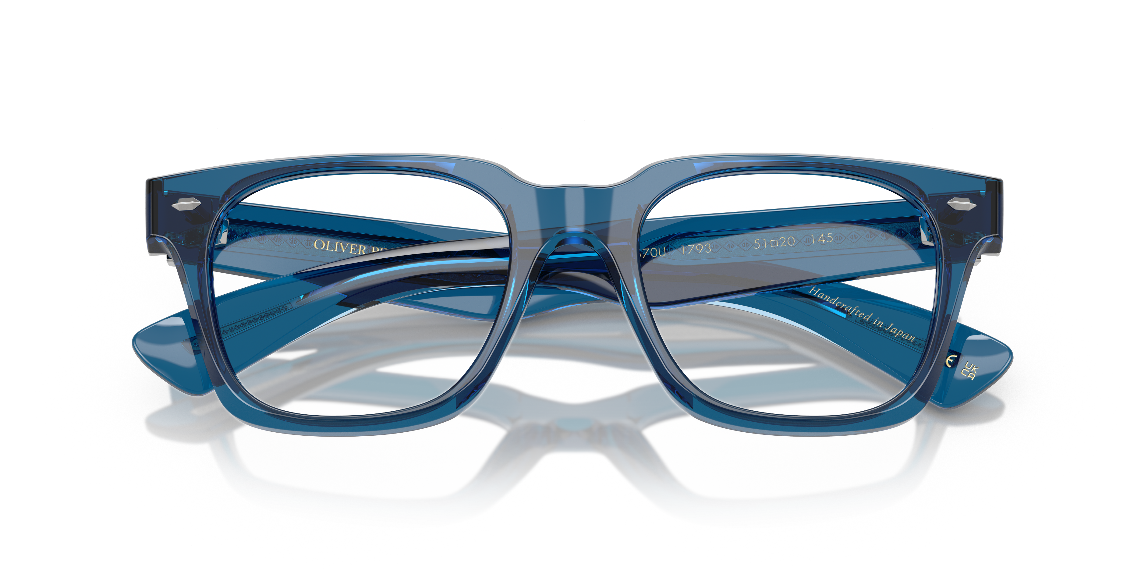 Eyeglasses OV5570U - Translucent Blue - Clear - アセテート