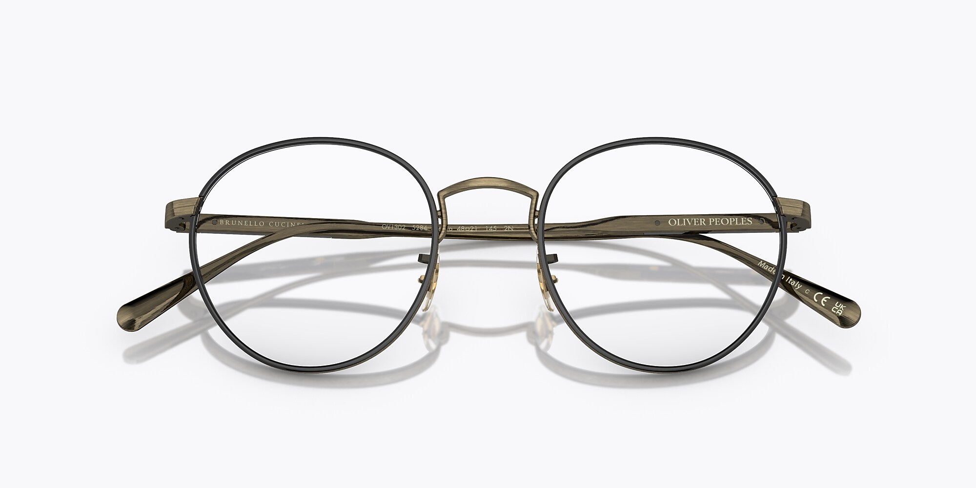 Oliver Artemio Eyeglasses in Antique Gold/Black | Oliver®
