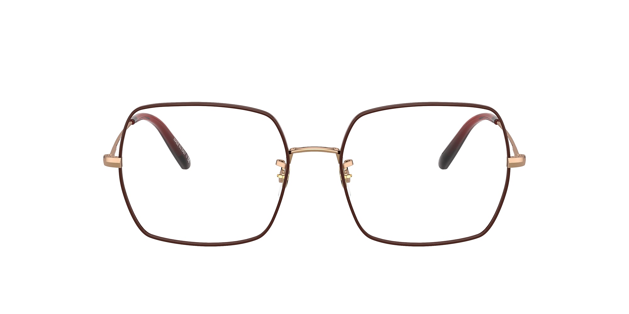 関税・送料込＊OLIVER PEOPLES＊JUSTYNA OV1279 5295  メガネ Oliver Justyna Eyeglasses in Rose Gold-Burgundy | Oliver®