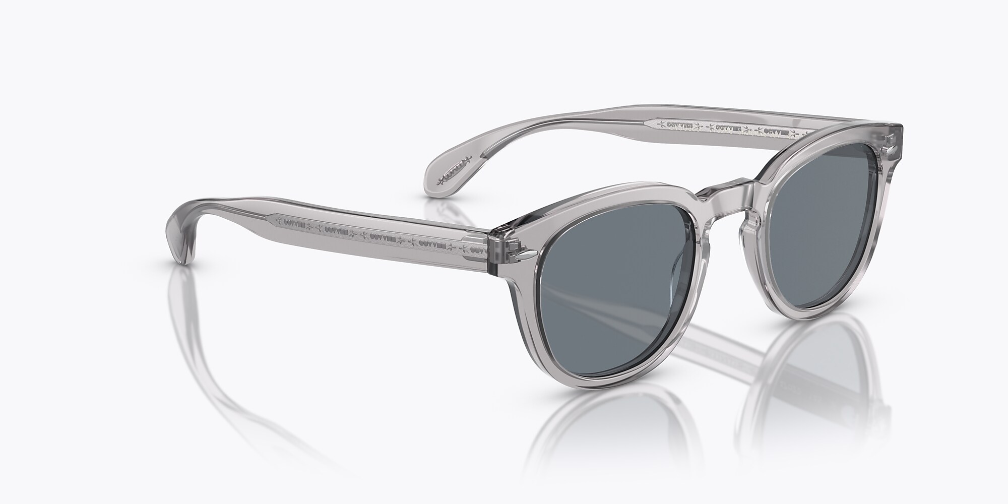 Oliver Sheldrake Sun Low Bridge Fit Sunglasses in Workman Grey 