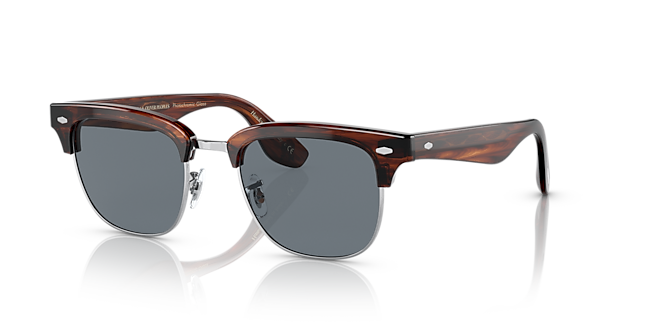 サングラス OLIVER PEOPLES ブルネロクチネリ Capannelle Oliver Capannelle Sunglasses in Black/Silver | Oliver®