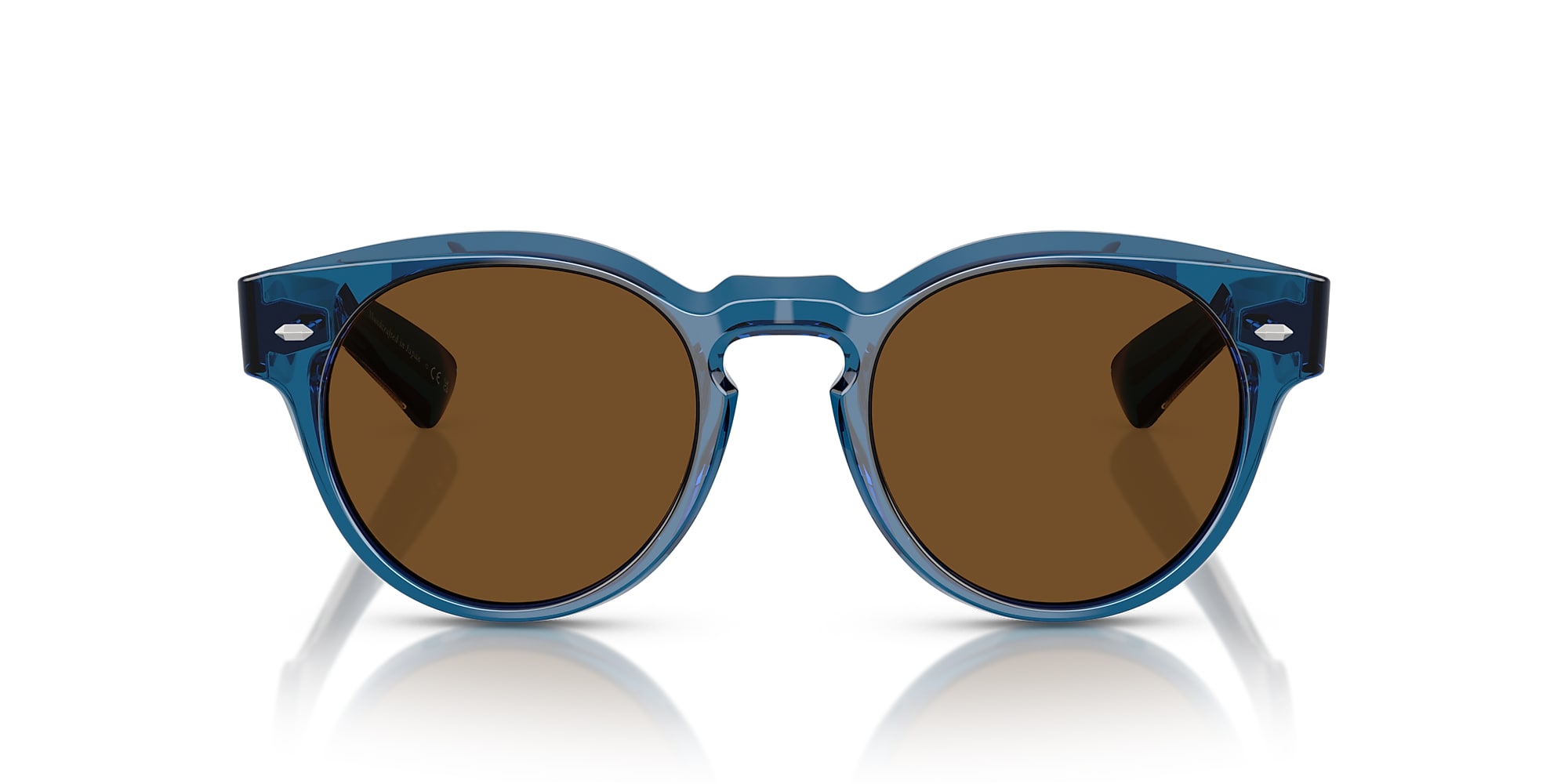 Oliver Hayton 18k Sunglasses in Translucent Blue | Oliver®
