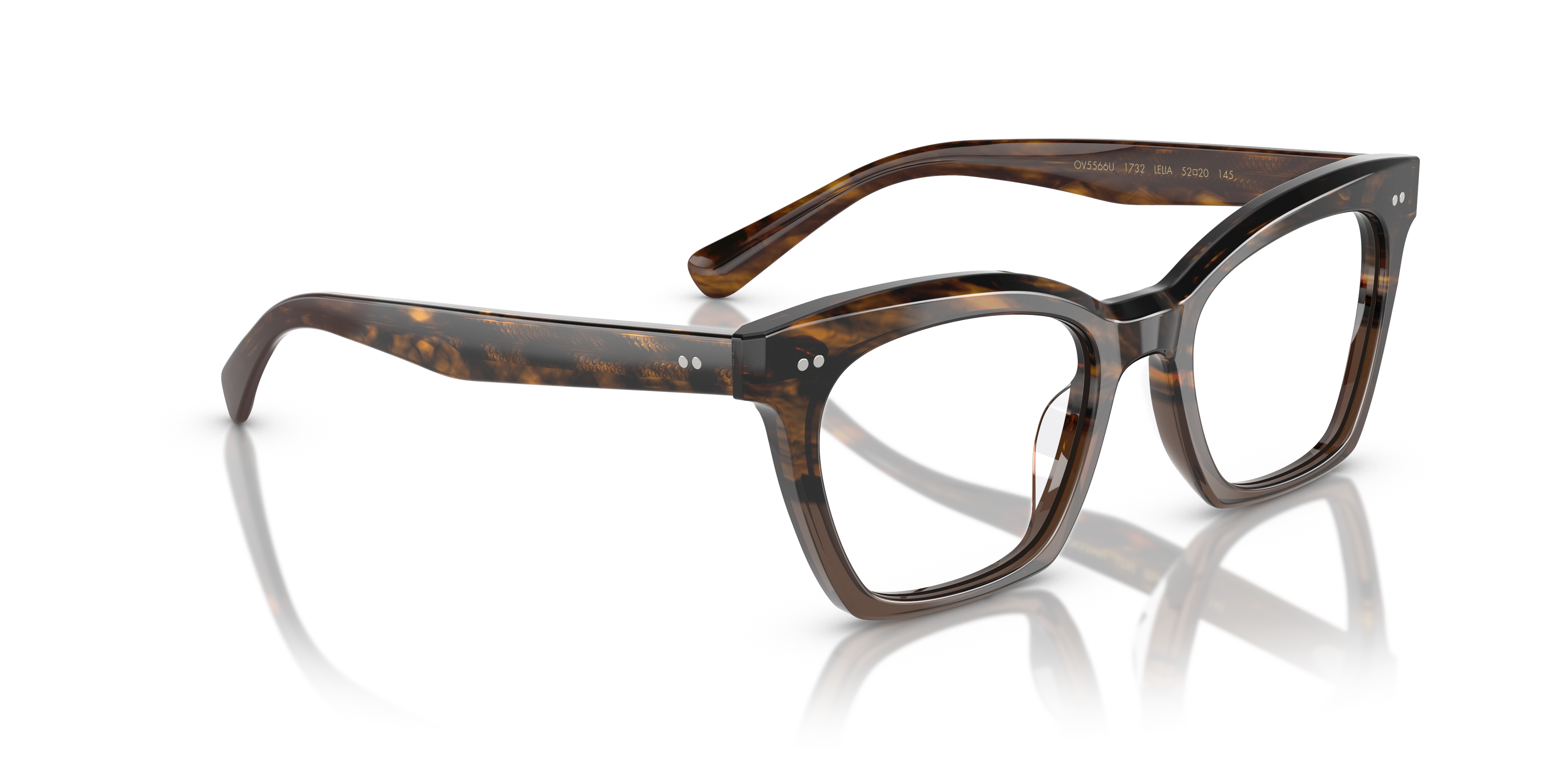 Oliver Lelia Eyeglasses in Sedona Red/Taupe Gradient | Oliver®