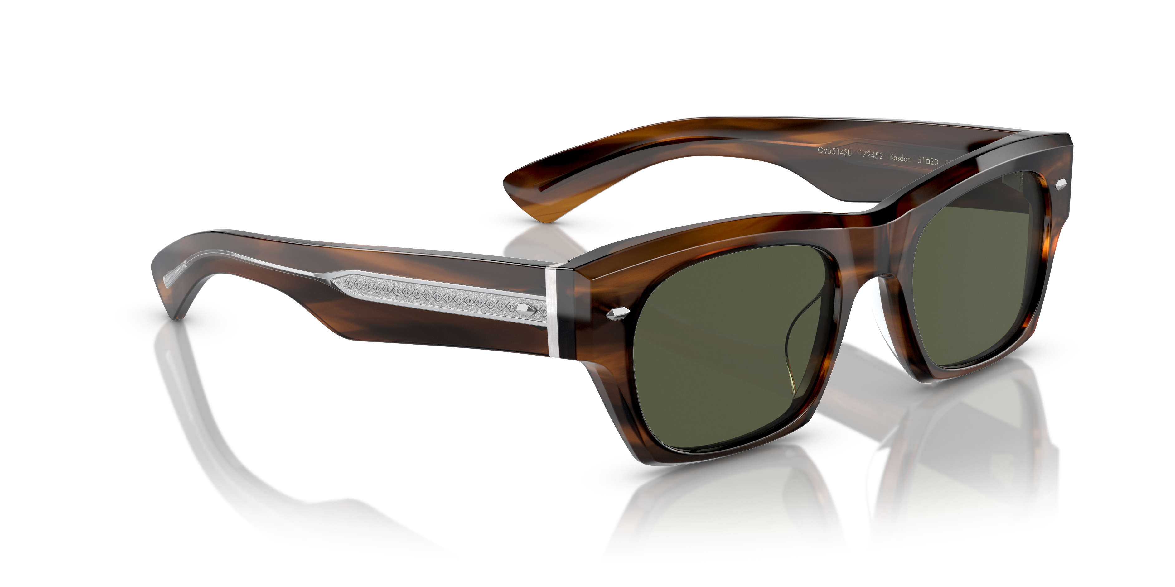 ●ONE BRILLIANT● NatalyOB551Silver Olive 5009360775 Oliver Kasdan Sunglasses in Tuscany Tortoise | Oliver®