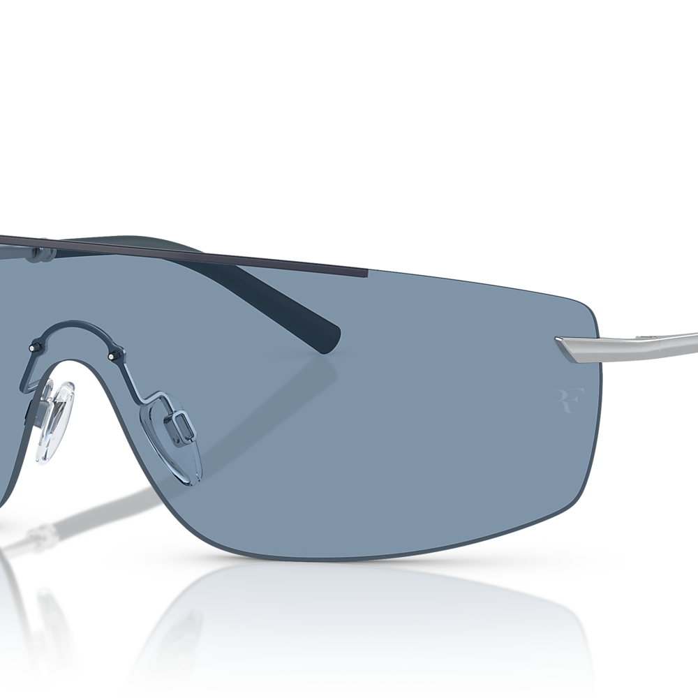 Oliver R-5 Sunglasses in Blue Ash/Brushed Silver | Oliver®