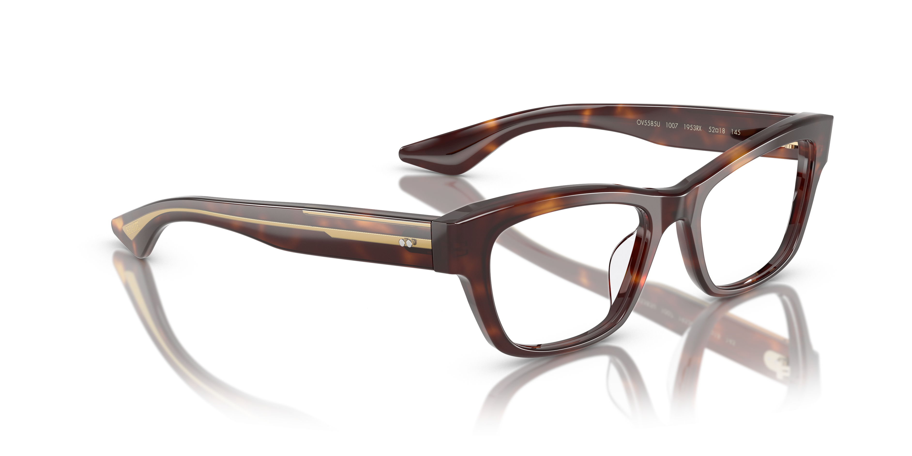 Oliver 1953RX Eyeglasses in Dark Mahogany | Oliver®