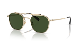 Oliver Mandeville Sunglasses in Brushed Gold | Oliver®