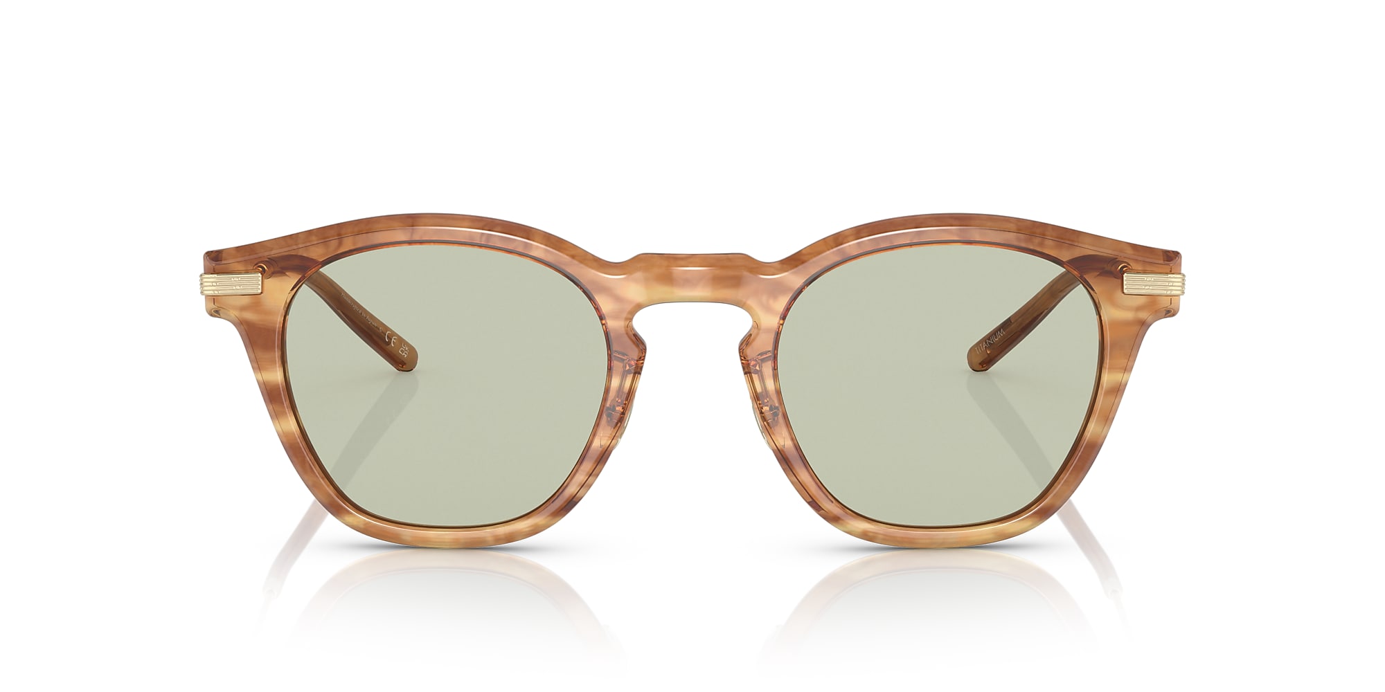 Oliver Len Eyeglasses in Hinoki Tortoise/Brushed Gold | Oliver®