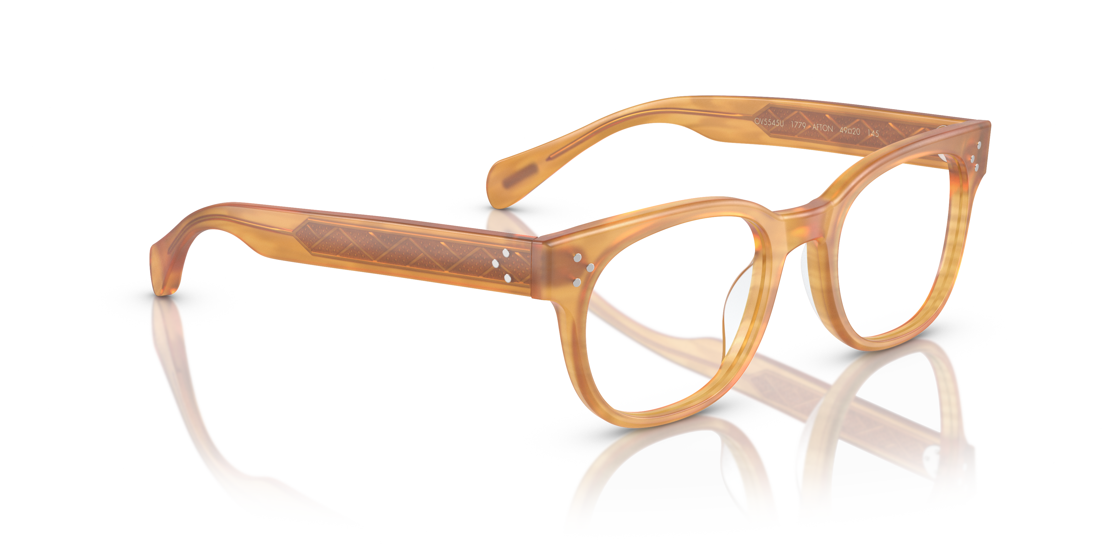 Oliver Afton Eyeglasses in Semi-Matte Goldwood | Oliver®