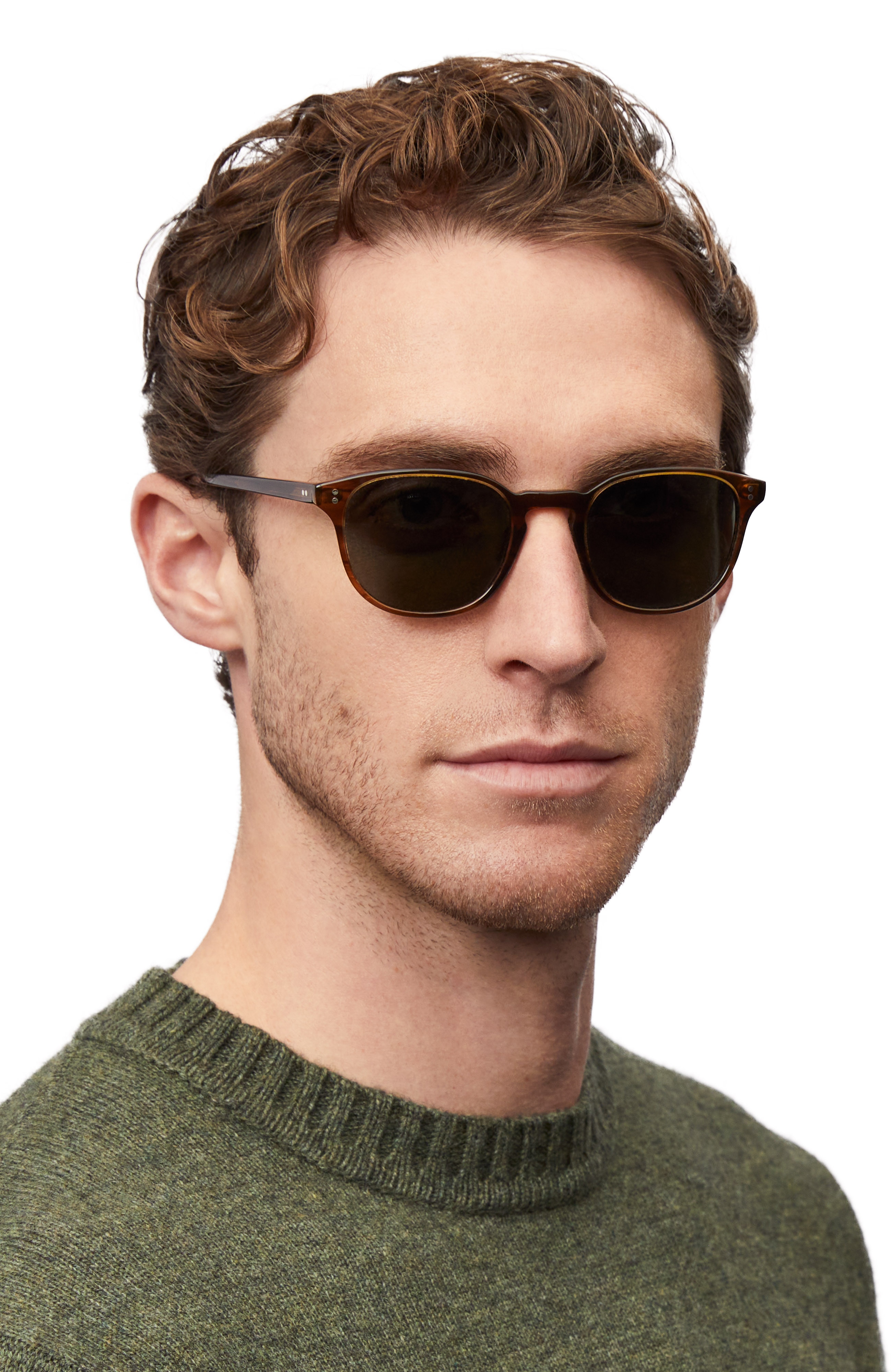 Oliver Peoples OV 5219S 113239 フェアモント サン ワークマン グレー/ゴールドトーン サングラス, 並行輸入品
