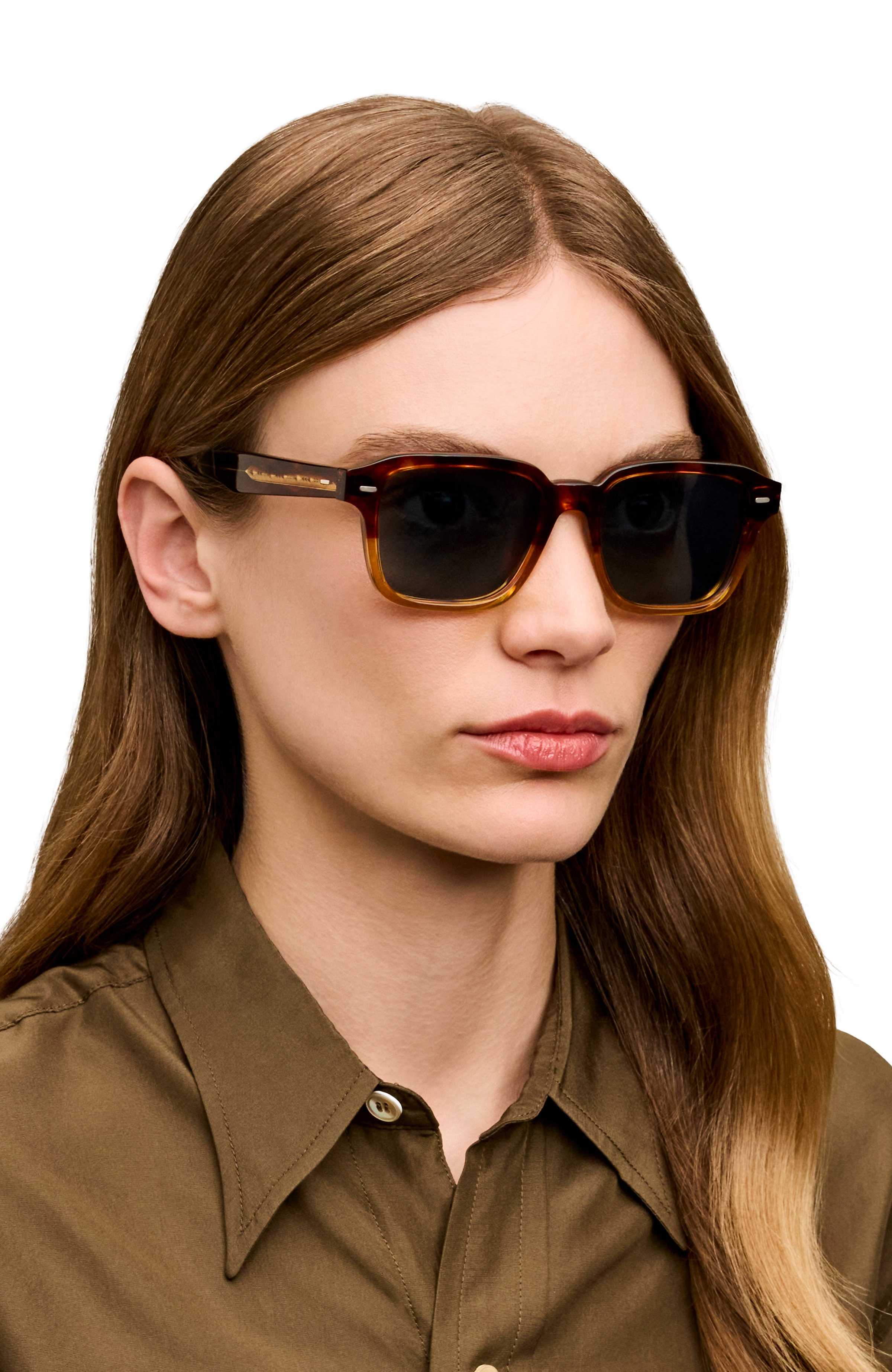 Oliver Errisson Sun Sunglasses in Dark Amber Gradient | Oliver®